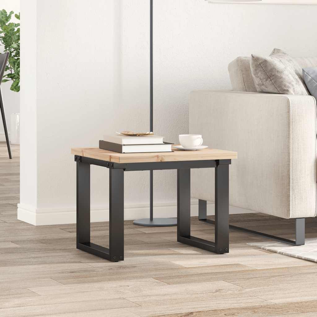 bordplade 50x50x2,5 cm firkantet massivt fyrretræ