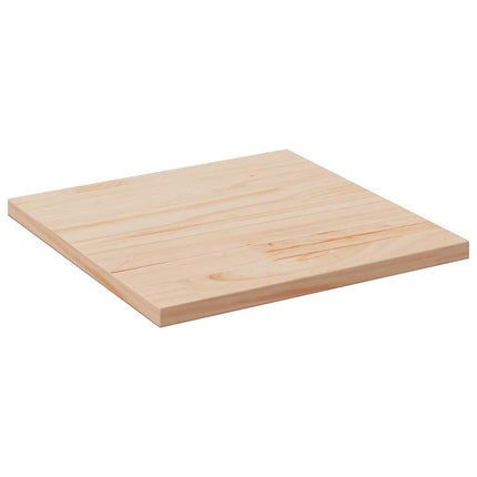 bordplade 50x50x2,5 cm firkantet massivt fyrretræ