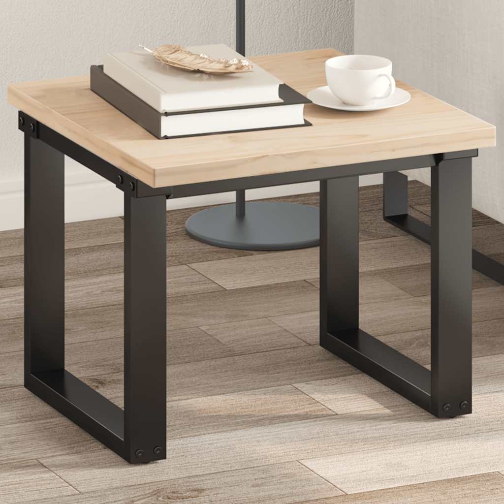 Bordplade 50 × 50 × 2,5 cm - firkantet i massivt fyrretræ (ubehandlet)