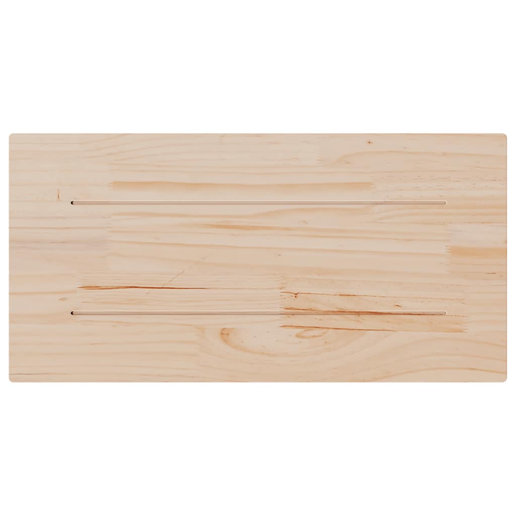 bordplader 2 stk. 70x35x2,5 cm rektangulær massivt fyrretræ