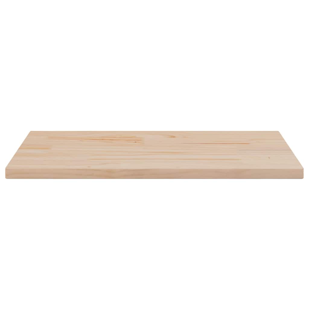bordplader 2 stk. 80x40x2,5 cm rektangulær massivt fyrretræ