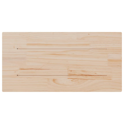 bordplader 2 stk. 80x40x2,5 cm rektangulær massivt fyrretræ