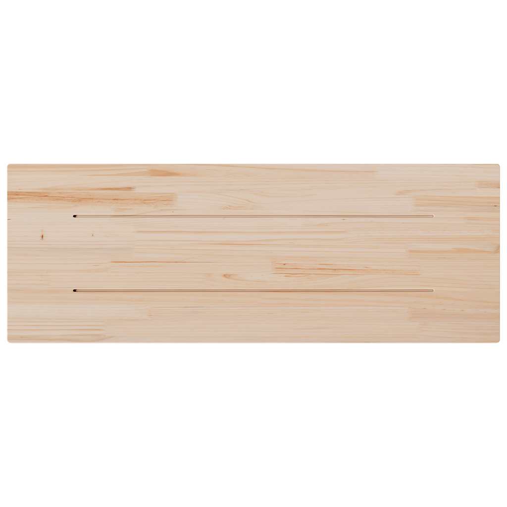 bordplade 110x40x2,5 cm rektangulær massivt fyrretræ