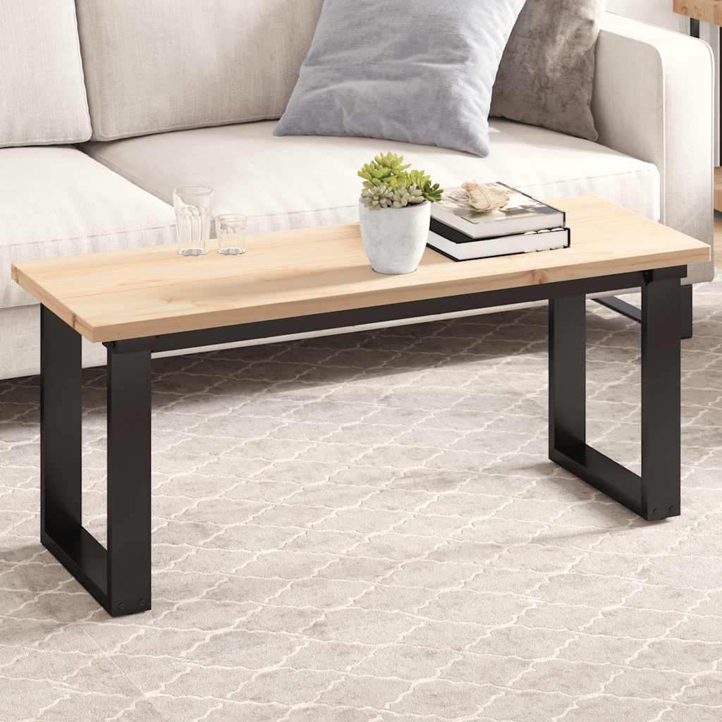 Bordplade 110 × 40 × 2,5 cm - rektangulær i massivt fyrretræ