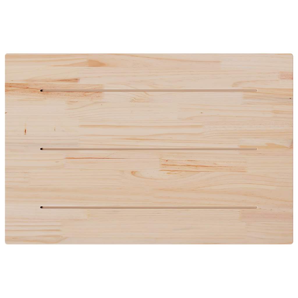 bordplader 3 stk. 80x53x2,5 cm rektangulær massivt fyrretræ