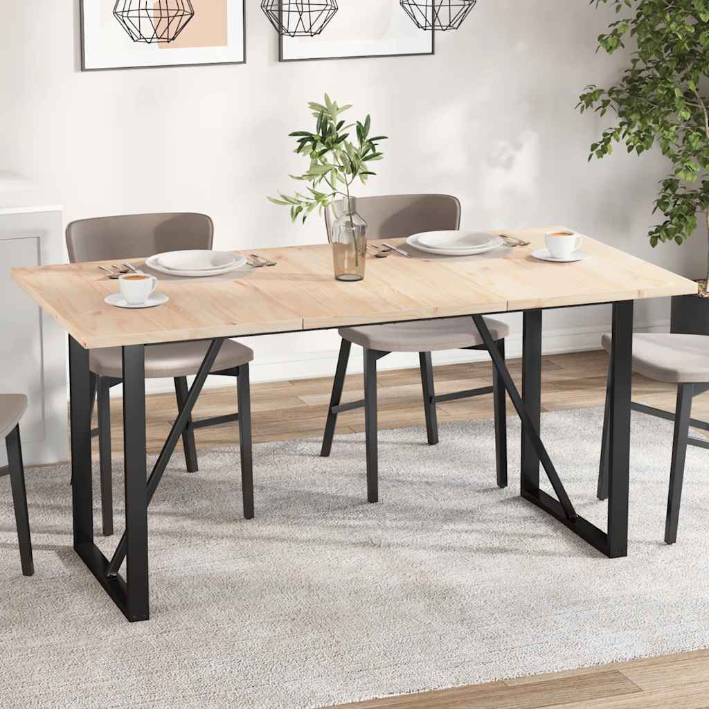 bordplader 3 stk. 80x53x2,5 cm rektangulær massivt fyrretræ billede