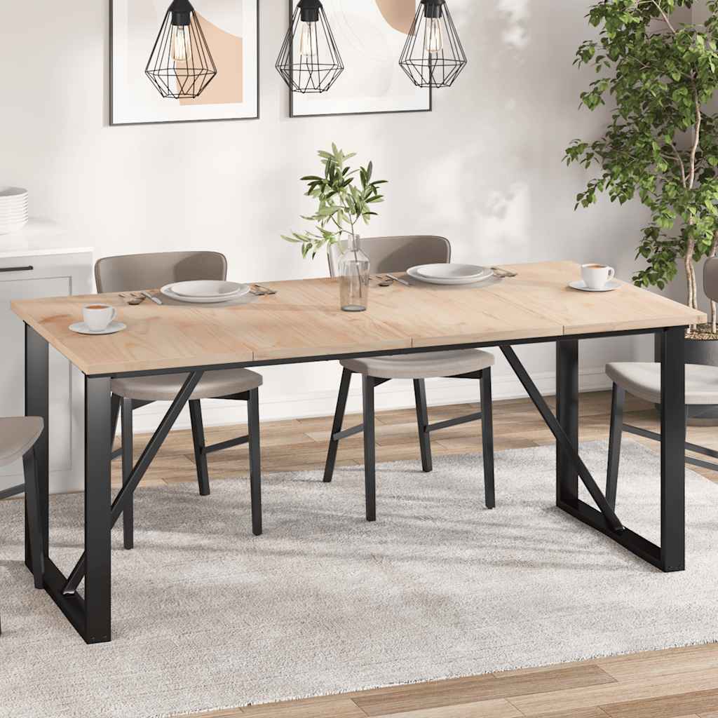 Bordplader i massivt fyrretræ - 4 stk. rektangulære 90×45×2,5 cm