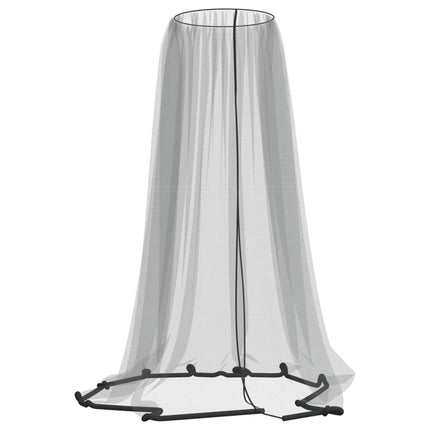 myggenet til parasol 220 Φ300x230 cm trådnet sort