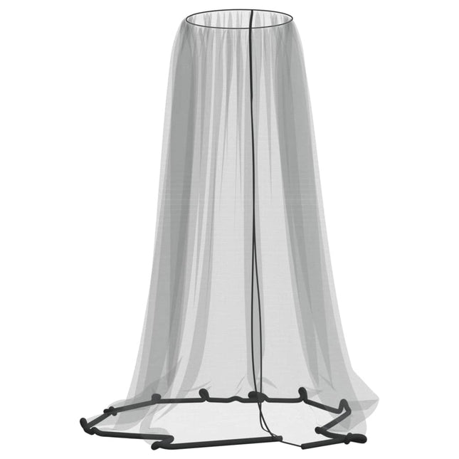 myggenet til parasol 220 Φ300x230 cm trådnet sort