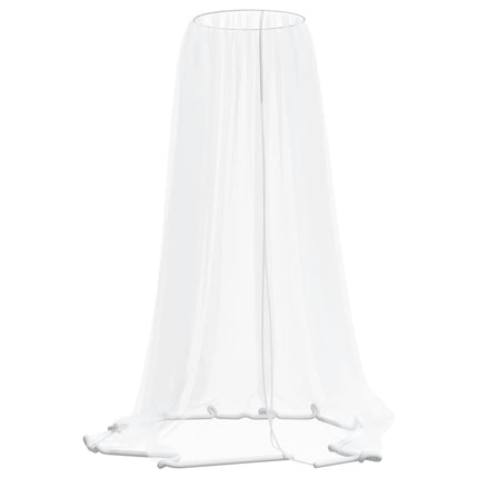 myggenet til parasol Φ330x250 cm trådnet hvid