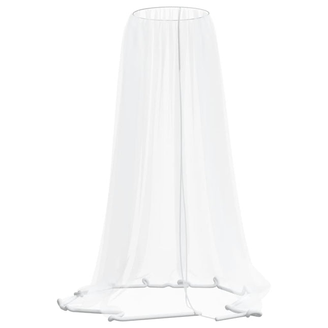 myggenet til parasol Φ330x250 cm trådnet hvid