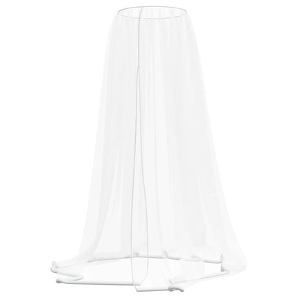 myggenet til parasol Φ330x250 cm trådnet hvid