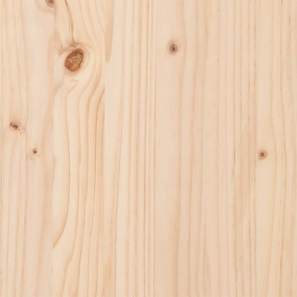 spisebord 140x80x75,5 cm X-stel massivt fyrretræ og stål
