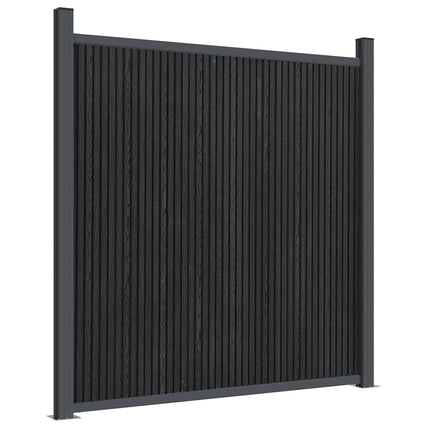 hegnspanel 1564x186 cm WPC grå