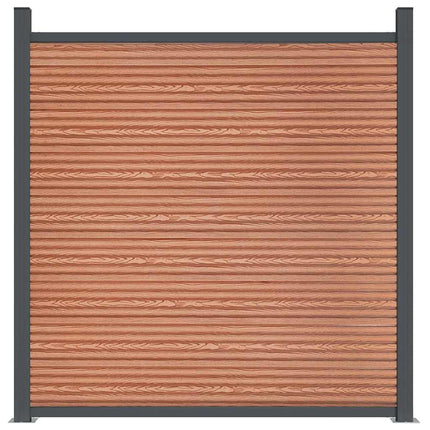 hegnspanel 353x186 cm WPC brun