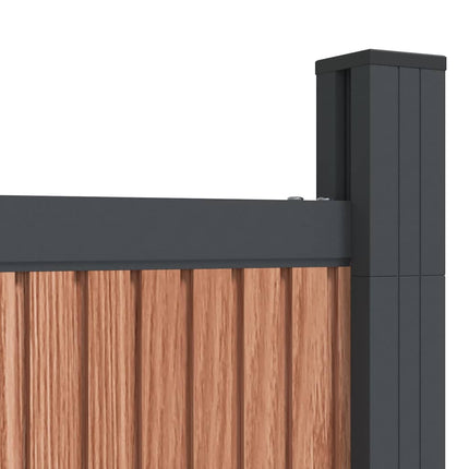 hegnspanel 526x186 cm WPC brun