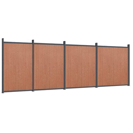 hegnspanel 699x186cm WPC brun