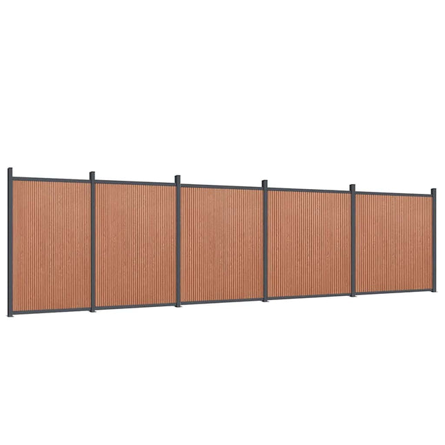 hegnspanel 872x186 cm WPC brun
