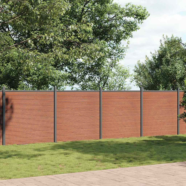 hegnspanel 872x186 cm WPC brun