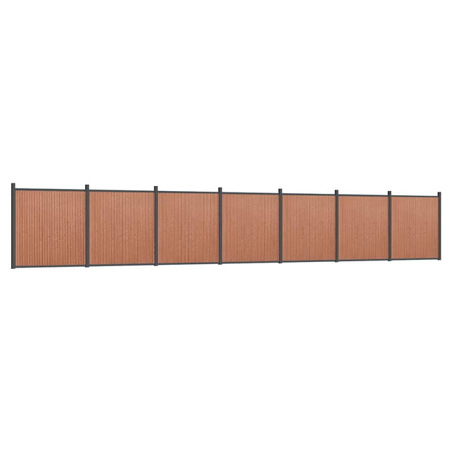 hegnspanel 1218x186 cm WPC brun