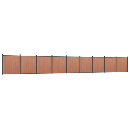 hegnspanel 1564x186 cm WPC brun