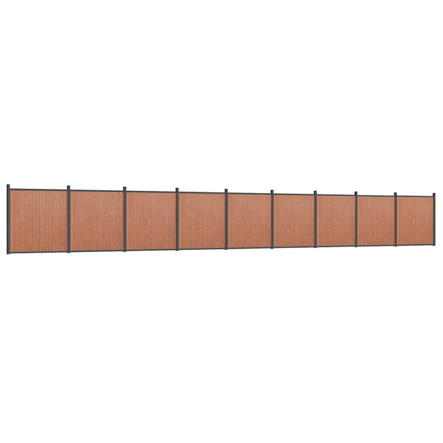 hegnspanel 1564x186 cm WPC brun