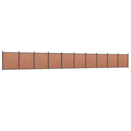 hegnspanel 1737x186 cm WPC brun