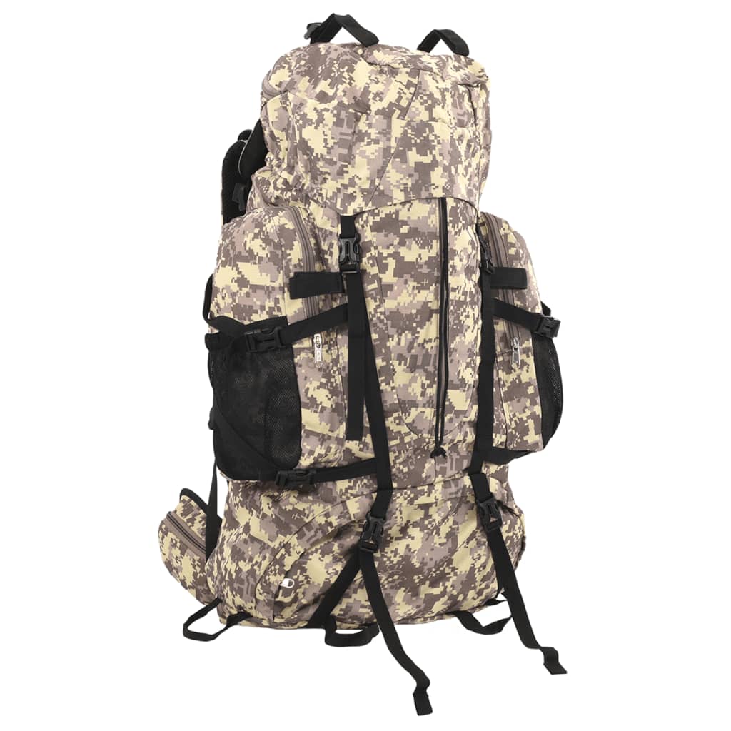 vandretaske 60 l camouflage oxfordstof brun