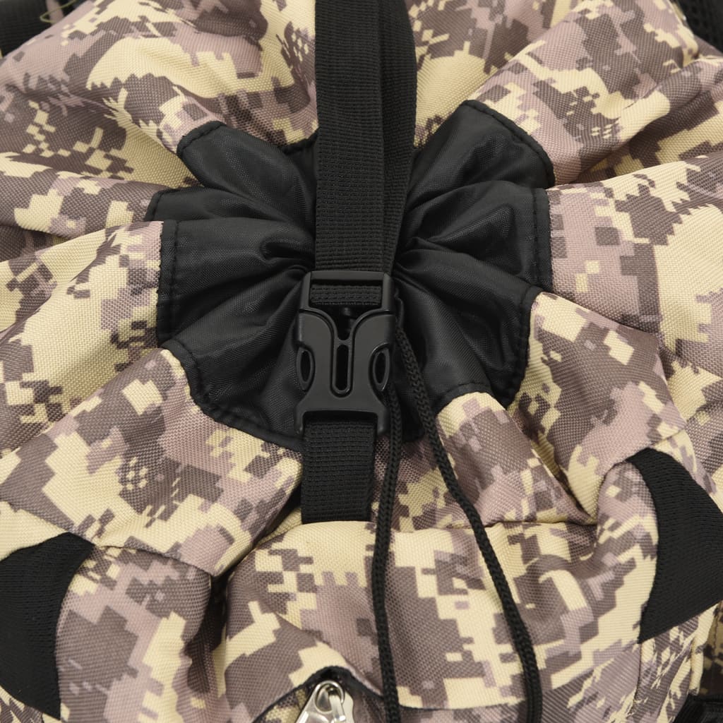 vandretaske 60 l camouflage oxfordstof brun