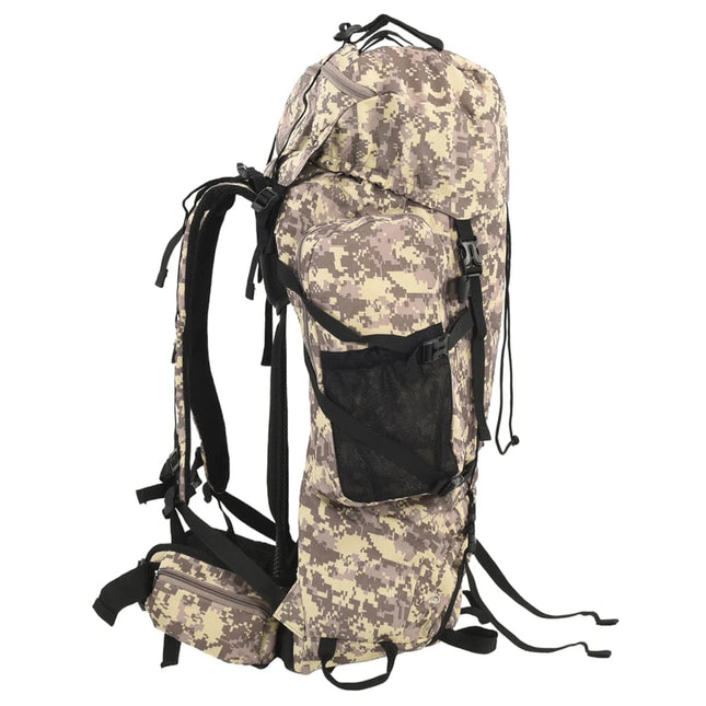 vandretaske 80 l camouflage oxfordstof brun