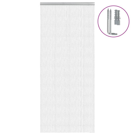 insektskærm til dør 90x220 cm aluminium