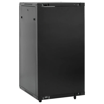 22U netværksskab med drejefødder 19" IP20 60x60x120 cm