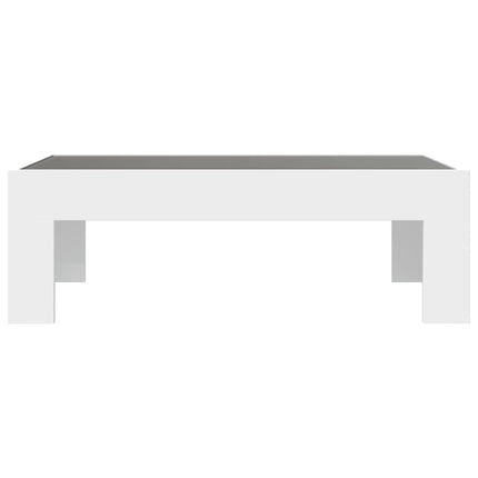 sofabord med Infinity LED-lys 90x50x30 cm hvid