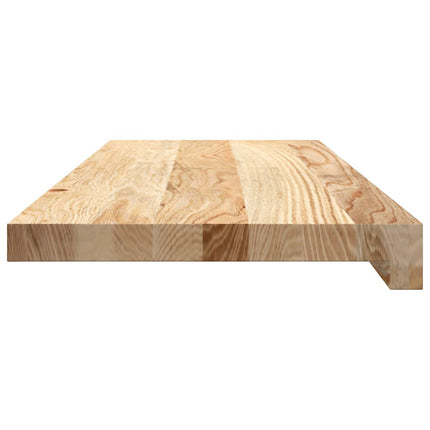 trappemåtter 4 stk ubehandlet 70x25x2 cm massivt egetræ