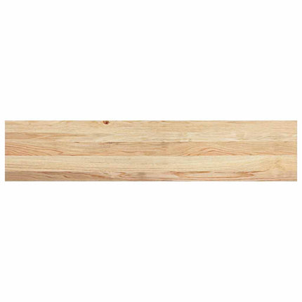 trappemåtter 4 stk ubehandlet 120x30x2 cm massivt egetræ