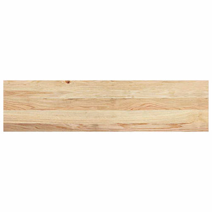 trappemåtter 8 stk ubehandlet 100x30x2 cm massivt egetræ