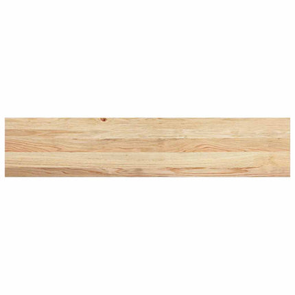 trappemåtter 12 stk ubehandlet 120x30x2 cm massivt egetræ