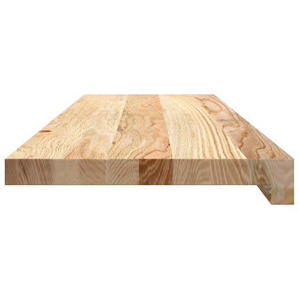 trappemåtter 16 stk ubehandlet 80x25x2 cm massivt egetræ