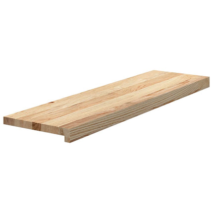 trappemåtter 20 stk ubehandlet 90x25x2 cm massivt egetræ