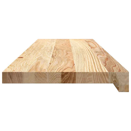 trappemåtter 20 stk ubehandlet 90x25x2 cm massivt egetræ