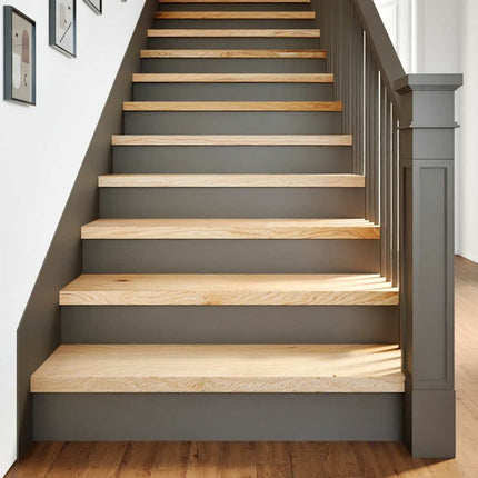trappemåtter 20 stk ubehandlet 90x25x2 cm massivt egetræ