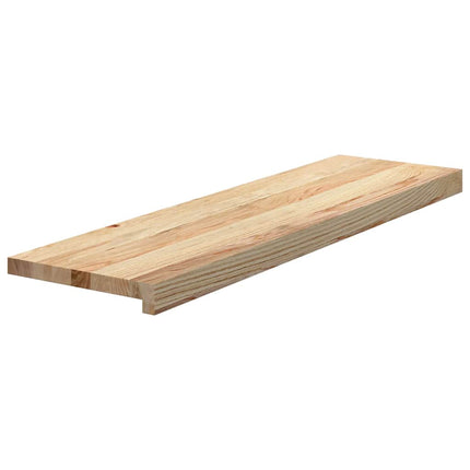 trappemåtter 20 stk ubehandlet 90x30x2 cm massivt egetræ