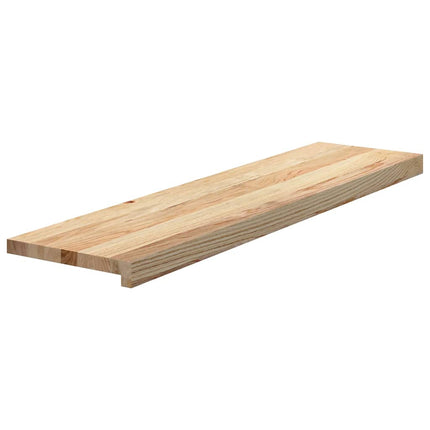 trappemåtter 20 stk ubehandlet 100x30x2 cm massivt egetræ