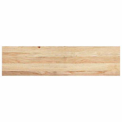 trappemåtter 20 stk ubehandlet 100x30x2 cm massivt egetræ