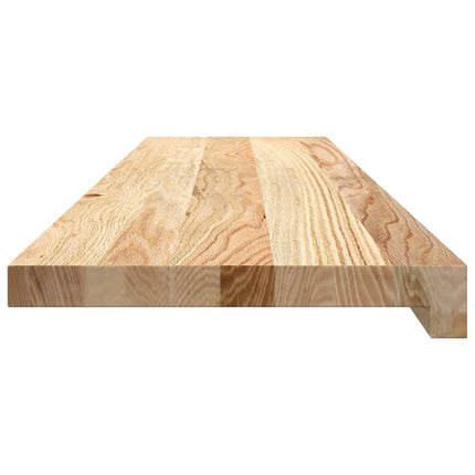 trappemåtter 20 stk ubehandlet 100x30x2 cm massivt egetræ