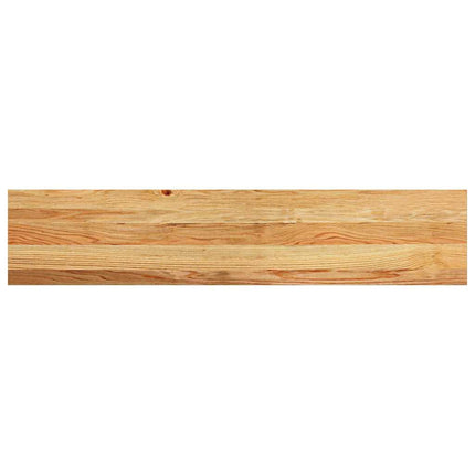 trappemåtter 4 stk lysebrun 120x25x2 cm massivt egetræ