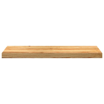 trappemåtter 4 stk lysebrun 80x30x2 cm massivt egetræ