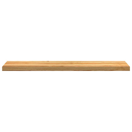 trappemåtter 4 stk lysebrun 120x30x2 cm massivt egetræ