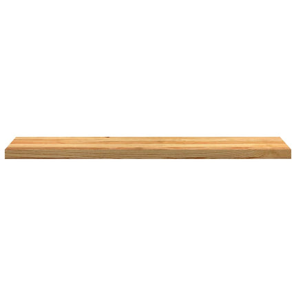 trappemåtter 8 stk lysebrun 120x30x2 cm massivt egetræ