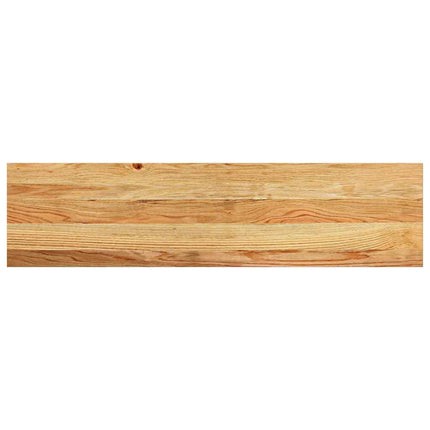 trappemåtter 16 stk. lysebrun 100x30x2 cm massivt egetræ
